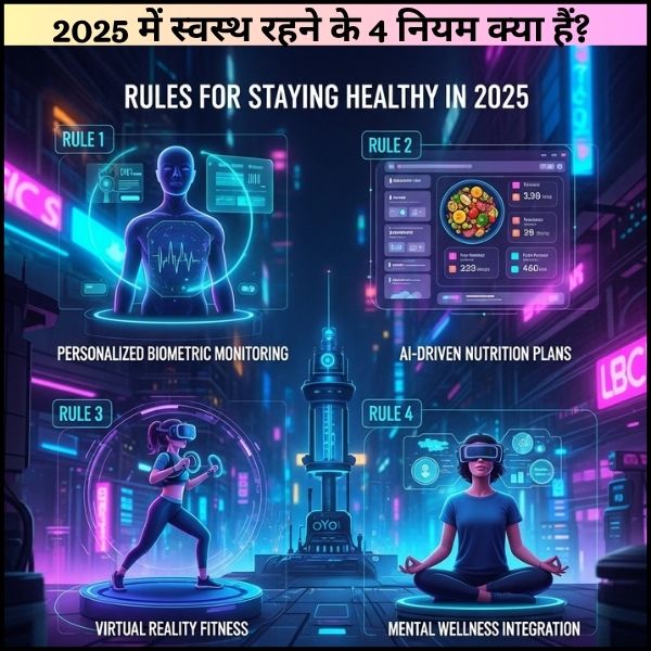 2025 में स्वस्थ रहने के 4 नियम क्या हैं?
